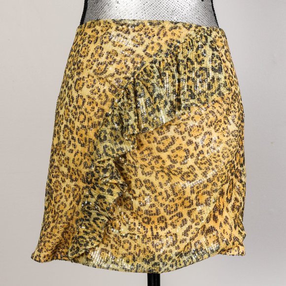 NWT ENDLESS ROSE MESH SEQUINED MINI SKIRT - M - Picture 4 of 5